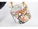 Pair Of Old Imari Japan Porcelain Teapots