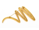 Tiffany & Co. 18k Yellow Gold Paloma Picasso Iconic Jumbo Graffiti Squiggle Brooch, With Box