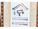 Set Of Eight Decorative Prints Of Instruments
