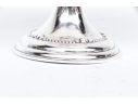 Antique English Silverplate And Cobalt Glass Serving Bowl 