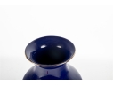 Japanese Cobalt Blue Peacock Vase
