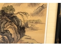 Pair Of Chinese Shan Shui Landscape Paintings On Silk