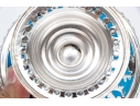 Silverplate And Opaline Glass Basket