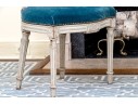 Pair Of Louis XVI Style Custom Upholstered Medallion Back Side Chairs