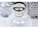 Antique Collection Of Five Sterling Silver Mounted Vanity Items