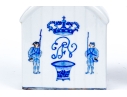 Two Blue And White Porcelain Wares, Including A Lidded Kettle And Lidded Tea Caddy