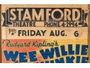 Collection Of Seven 1930's Stamford Theatre Movie Posters And  A 1953 Movie Poster