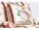 Custom Upholstered Club Chair With Ottoman
