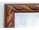 Fantastic Carved Rope Twist Form Framed Mirror