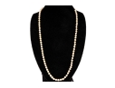 Vintage Opera Length Endless Strand Of Baroque Cultured Pearls
