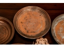 Impressive Collection Of  Four Copper Molds And  Four Plates