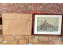 Two Signed French Architectural Artworks