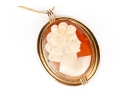 ** Lot Updated** Gold Filled Cameo Pendant Necklace