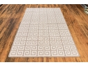 Hand Woven Wool 'Urban Bungalow' Carpet, 8' X 5', New