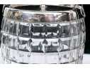 Three Antique Cut Glass And Silverplate Biscuit Jars 