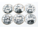 Set Of Six Vintage Fornasetti 
