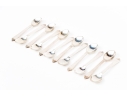 Set Of Twelve George Jensen Pyramid Sterling Demitasse Spoons, 4.57 Ozt.