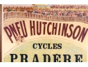 Large 1910 Pneu Hutchinson Cycles Pradere Riberac Poster