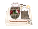 Collection Of Assorted Fashion And Costume Jewelry Pieces And Vintage Handbags