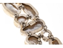 Impressive Sterling Buroque Pearl And Quartz Festooned Necklace