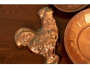 Impressive Collection Of  Four Copper Molds And  Four Plates