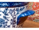 Impressive Decorative Chinese Export Style Twin Handled Porcelain Footbath