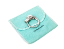 Tiffany & Co. Sterling Silver Beautiful Hound Ouroboros Key Ring, With Felt