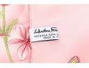 Salvatore Ferragamo Pink Silk Scarf, Original Packaging