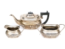 Antique English Georgian Style Sterling Silver Tea Service 35.56 Gross Ozt.