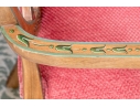 Lavish Pair Of Edwardian Style Painted Satinwood Shield-Back Arm Chairs