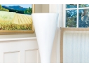Massive Decorative Fiberglass White Vase