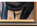 Signed Lansé Oil On Canvas, Cafe Interior