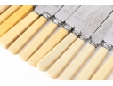 Sixty-eight English Stainless And Celluloid Knives