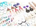 Extensive Collection Of Hoop, Stud, And Drop Pendant Style Costume Jewelry Earrings