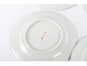 Set Of Four Hand-Painted Japanese Porcelain Plates 