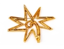 Tiffany & Co. 18k Yellow Gold Paloma PIcasso Impactful Jumbo Graffiti Celestial Star Brooch