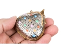 Two Gorgeous French Limoges Enameled Heart Form Pill Boxes