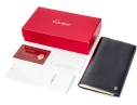 Cartier Black Leather Address Book And Notepad Holder, Boxed