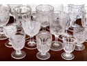 Assembled Collection Of Eighteen Glass Goblets
