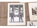 Vintage 1973-74 DDR Portfolio Of Prints Along With A Collection Of Other Prints