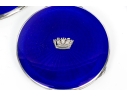 Collection Of Three English Sterling Silver And Enamel Compacts