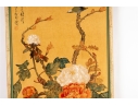 Chinese Watercolor On Silk “Flowers Of The Four Seasons”