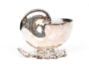 Antique English Victorian Silverplate Nautilus Spoon Warmer