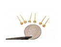 Three Pairs Of Petite Sterling Vermeil Stud Earrings 