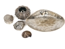 Collection Of Five Silver Sea Creature Motif Small Decorations 
