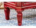 Antique Neoclassical Style Vibrant Red Bachelor's Chest