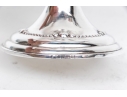 Antique English Silverplate And Cobalt Glass Serving Bowl 