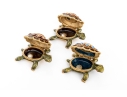 Collection Of Three Jay Strongwater Tiny Turtle Boxes