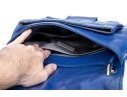 Chanel Striking Blue Purple Glazed Caviar Leather Coco Rider Flap Hobo