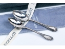 Pair Of Buccellati Monte Mario Pattern Silverplate Demitasse Spoons